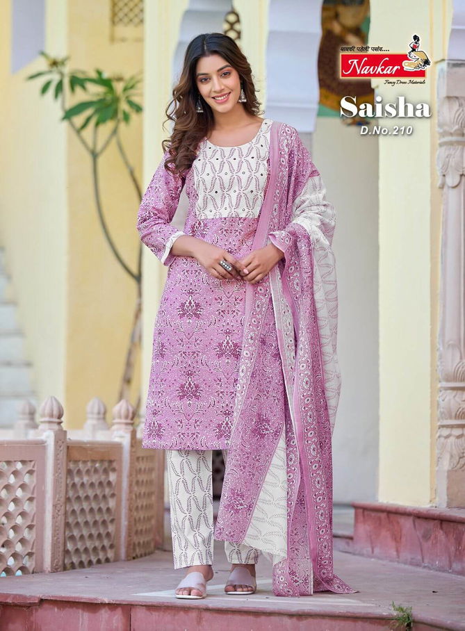 Saisha Vol 2 By Navkar Readymade Cotton Salwar Suits Catalog